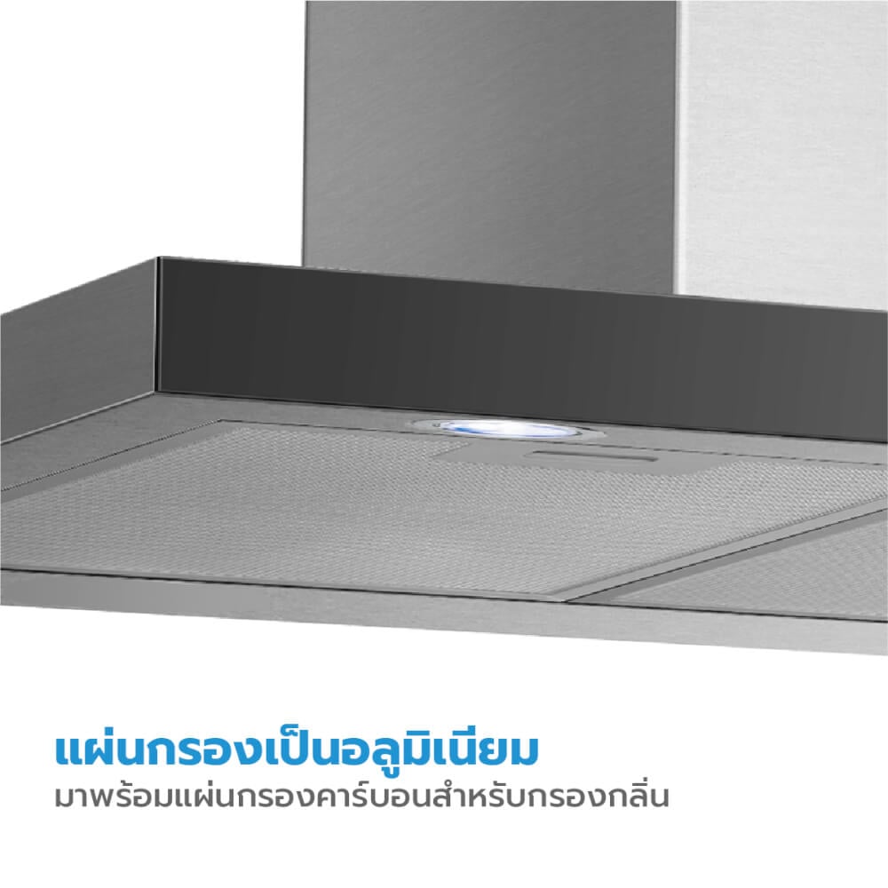 เครื่องดูดควันแบบติดผนัง MIDEA แบบ T-SHAPE รุ่น 90M21 ขนาด 90 ซม._4